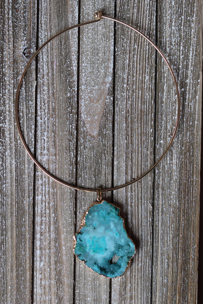 Blue Quartz Choker