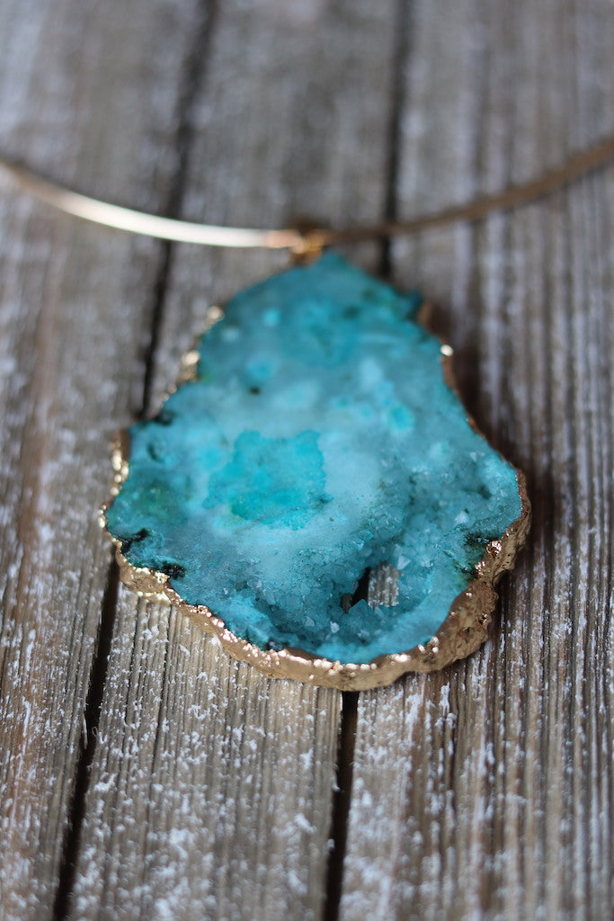 Blue Quartz Choker