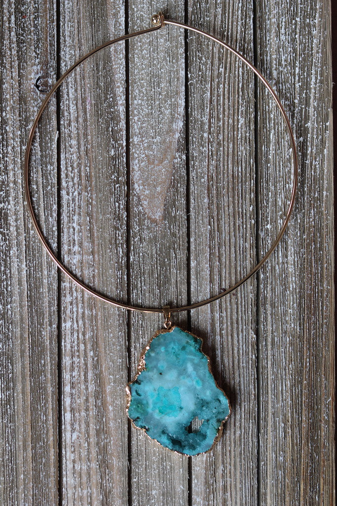 Blue Quartz Choker