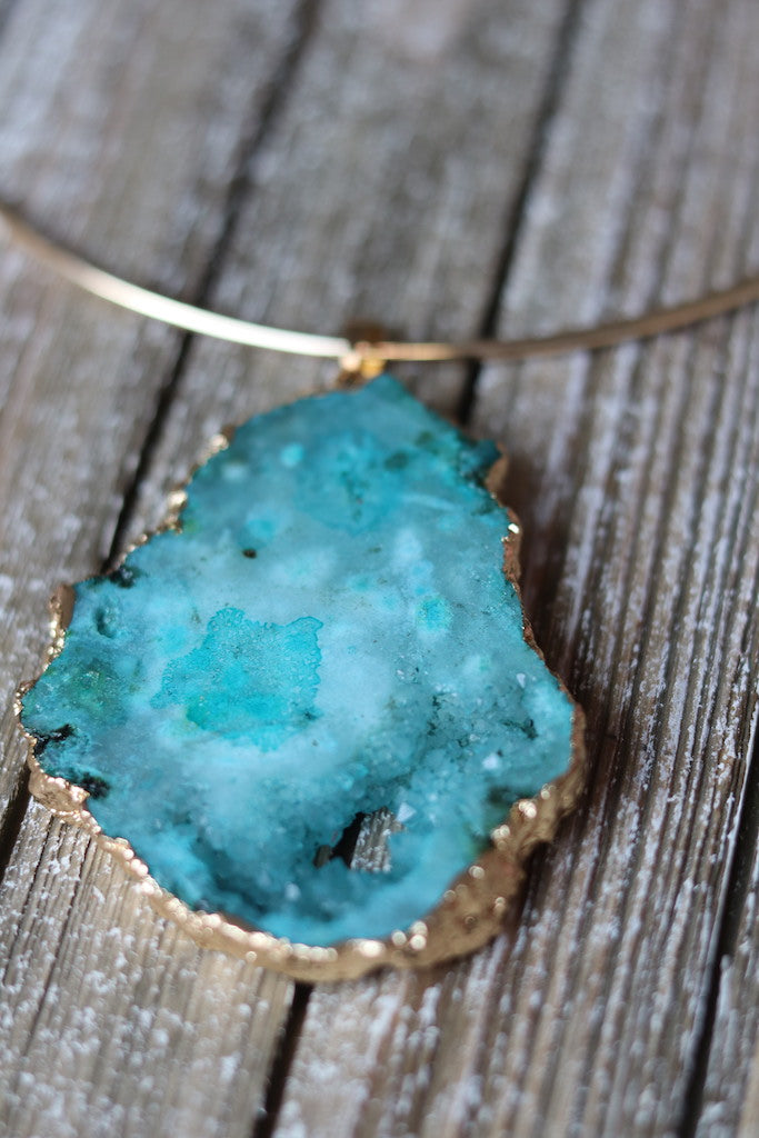 Blue Quartz Choker